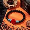 Resin and Synthetic Turquoise Bracelets BJEW-JB10755-02-2