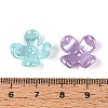 Pearlized Opaque Acrylic Flower Bead Caps SACR-T030-73M-3