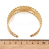 304 Stainless Steel Enamel Cuff Open Bangles for Women BJEW-F542-01G-02-5