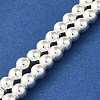 Electroplated Synthetic Magnetic Hematite Beads Strands G-I364-D01-S-2