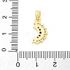 Brass Micro Pave Cubic Zirconia Pendants KK-S510-10G-3