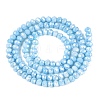 Anti-Tarnish Dyed Rondelle Glass Beads Strands EGLA-T021-3mm-17-05-2