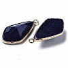 Synthetic Blue Goldstone Charms G-Q998-029B-4