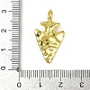Textured Brass Pendants KK-M322-18G-3