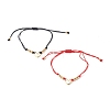 Adjustable Nylon Thread Braided Bead Bracelets BJEW-JB06437-1