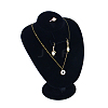 Bust Shaped MDF Covered with Velvet Jewelry Set Display Stands AJEW-U002-01B-1