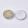 Glass Seed Beaded Cloth Patches FIND-S321-03K-2