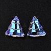 Glass Rhinestone Pendants RGLA-O002-A01-001SI-5
