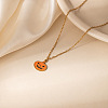 Halloween 304 Stainless Steel Enamel Pendant Necklaces for Women FS-WGABD3E-04-1