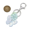 3Pcs 3 Colors Butterfly & Flower Acrylic Pendant Keychain KEYC-JKC00988-3