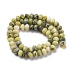 Natural Yellow Turquoise(Jasper) Beads Strands G-K380-A47-01-3