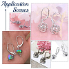 3Pairs 925 Sterling Silver Leverback Earring Findings STER-UN0001-89-5