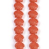 Synthetic Coral Dyed Carved Beads Strands X-CORA-K009-05A-02-1