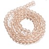 Faceted(32 Facets) Round Glass Beads Strands X-EGLA-J042-4mm-21-4