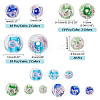 90Pcs 9 Styles Handmade Luminous Inner Flower Lampwork Beads LAMP-PH0001-26-2