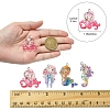 8Pcs 4 Styles Ocean Theme Transparent Resin Pendants CRES-FS0001-17-5
