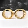 201 Stainless Steel Stud Earrings EJEW-Q026-01G-2