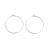 Brass Hoop Earring Findings KK-R112-038E-1