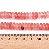 Cherry Quartz Glass Beads Strands G-T138-59-5