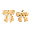 Ion Plating(IP) Bowknot 304 Stainless Steel Stud Earrings for Women EJEW-L272-026G-02-2