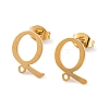 Ion Plating(IP) 304 Stainless Steel Stud Earrings FIND-Q103-01Q-G-1