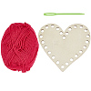 DIY Heart Wood Knitting Loom Kits DIY-CY0003-10B-1