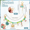 2Pcs Star & Shell Shape 304 Stainless Steel Bag Extender Chains & Pendant Decorations HJEW-OC00342-2