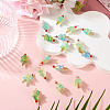 20Pcs 4 Styles Glass Ice Cream Pendants PALLOY-TAC0242-02-5