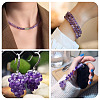 1 Strand Natural Amethyst Round Bead Strands G-TA0002-47-8