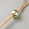 Detachable PU Leather Drawstring Pull String Purse Strap with Plastic Bead AJEW-WH0475-42B-2