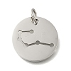 Anti-Tarnish 304 Stainless Steel Pendants STAS-M074-02E-P-1