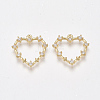 Brass Cubic Zirconia Pendants KK-T038-506A-1