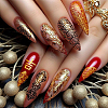Stainless Steel DIY Nail Art Templates MRMJ-WH0092-203-5