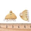 Triangle Stainless Steel Clear Cubic Zirconia Stud Earrings EJEW-D303-05G-3