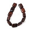 Dyed Natural Red Tiger Eye Beads Strands G-S386-A15-3