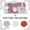 60Pcs 3 Colors Heart Adhesive Wax Seal Stickers DIY-CP0010-21-2
