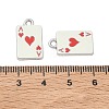 Playing Cards Alloy Enamel Pendants FIND-D044-27P-02-3