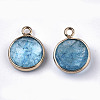 Glass Charms GLAA-N040-005C-2