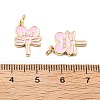Brass Enamel Pendants KK-L237-025G-01-3