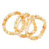 8MM Natural Yellow Shell Round Beaded Stretch Bracelets SH-CBACA76-18D-4