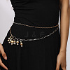 Alloy Round Beaded Tassel Double Layer Waist Belly Chains for Women FS-WGA8D7B-01-2