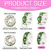 30Pcs 2 Colors Brass Rhinestone Spacer Beads RB-TA0001-29E-2