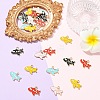 25Pcs 5 Colors Alloy Enamel Pendants ENAM-YW0006-78-4