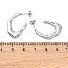 304 Stainless Steel Stud Earrings EJEW-B108-18P-5
