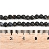 Natural Dyed & Heated Black Agate Beads Strands G-RM250101-C18-3