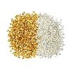 1200Pcs 2 Colors Brass Crimp Beads KK-FS0001-37-1