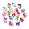 Opaque & Transparent Two Tone Acrylic European Beads AC-CBA9284-01-1
