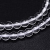 Round Natural Grade A Quartz Crystal Beads Strands X-G-H1648-4mm-01N-A-2