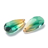 Two Tone Transparent Glass Pendants GLAA-A039-01-001TO-2