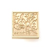 Golden Tone Wax Seal Brass Stamp Heads AJEW-U008-01G-16-2